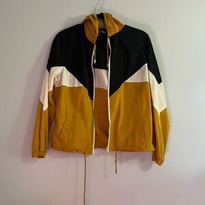 Love Tree Tri-Tone Hooded Windbreaker